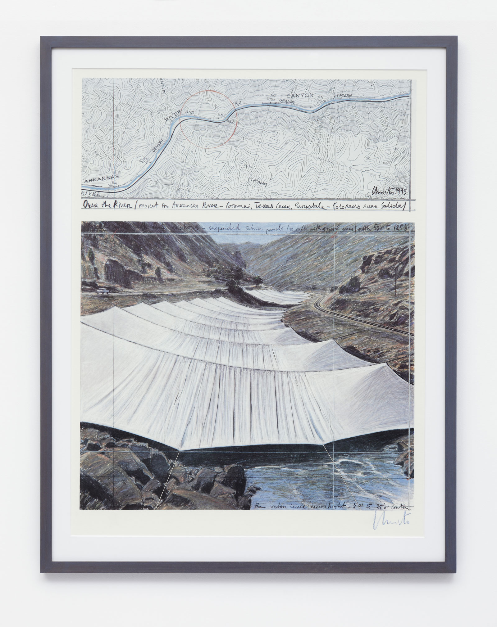 Christo - Over the River Above - 1993