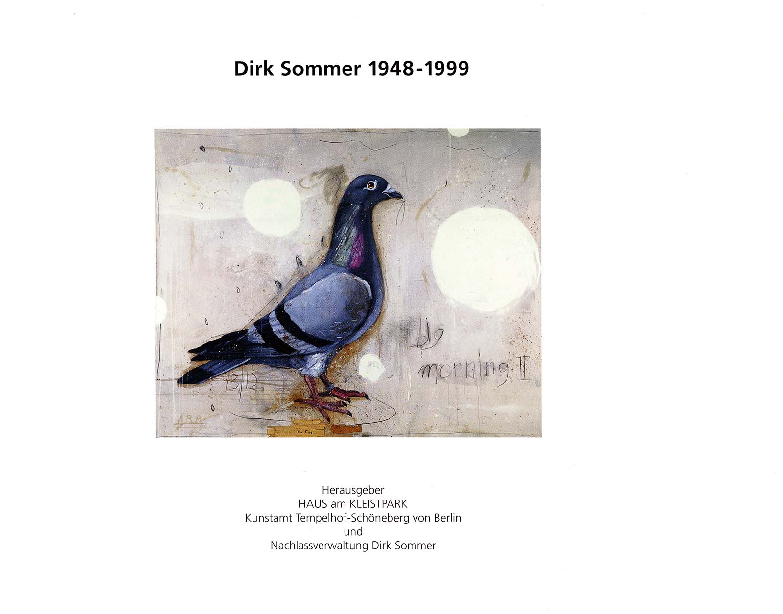 Einladungskarte innen Dirk Sommer - Ich male gern Sammlung Konzack